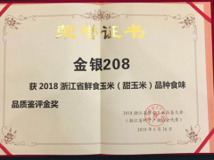 人見人愛的浙江省金獎甜玉米‘金銀208’