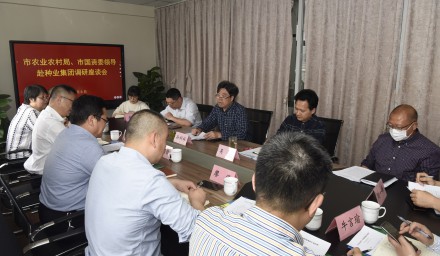 市農業農村局、市國資委主要領導 到種業集團調研指導